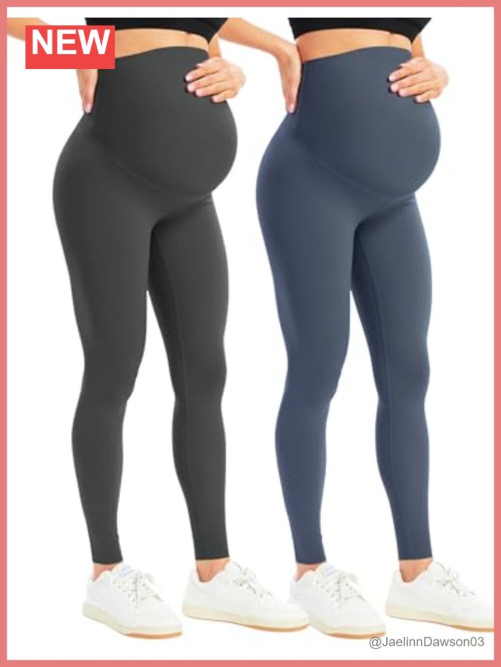 Maternity Leggings Over Belly High Waist Compression Workout Active Pants